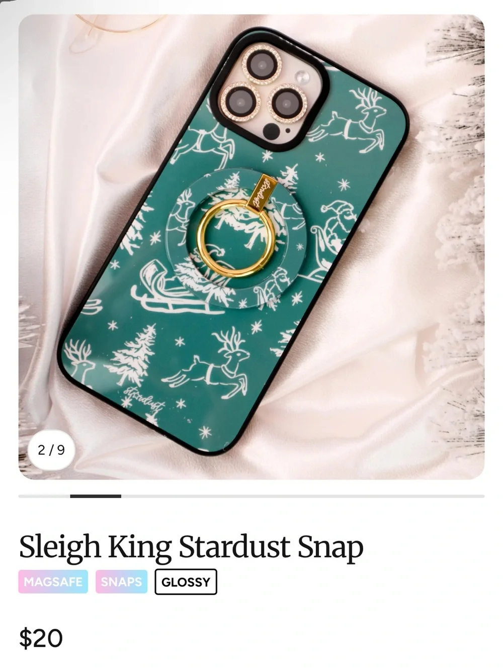 Sleigh King iPhone 16 Pro Max Snap & MagSafe Ring